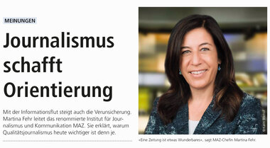 vz-news Journalismus schafft Orientierung