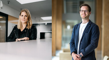 Martina Vogel (Foto: Lia Lohrer Fotografie) und Timo Grossenbacher (Foto: Urs Jaudas)