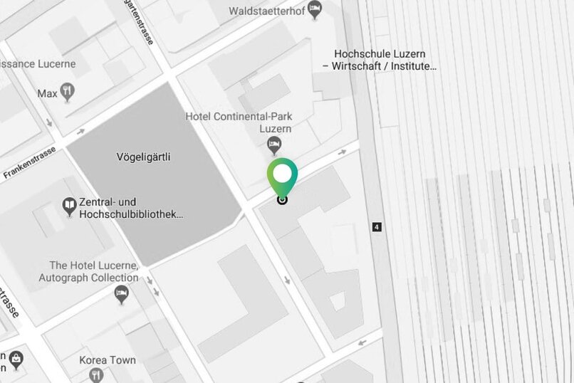 Karte MAZ - Die Schweizer Journalistenschule